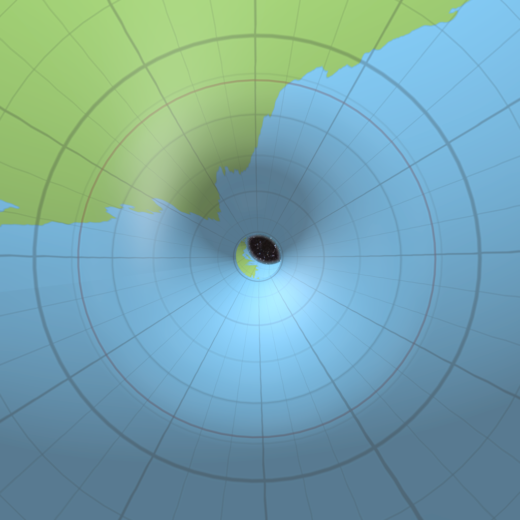 Mystara's south pole from the outside