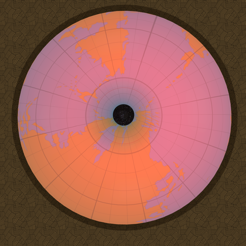 The northern hemisphere of the Hollow World