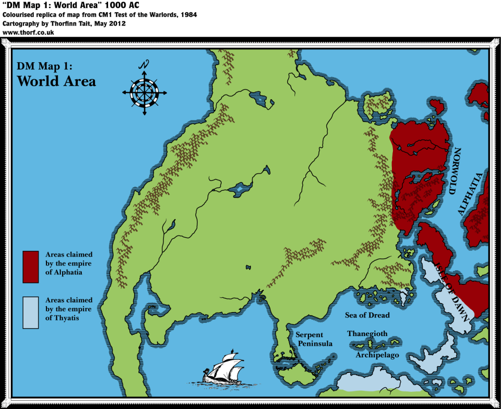 Colourised Replica of CM1's Brun map