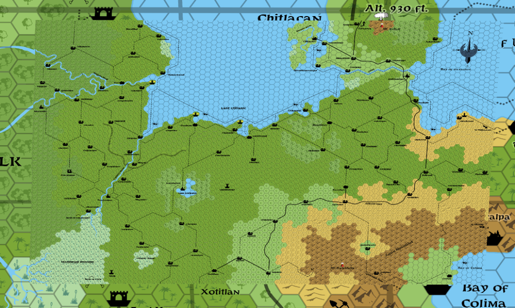 The Azcan Empire in equirectangular projection