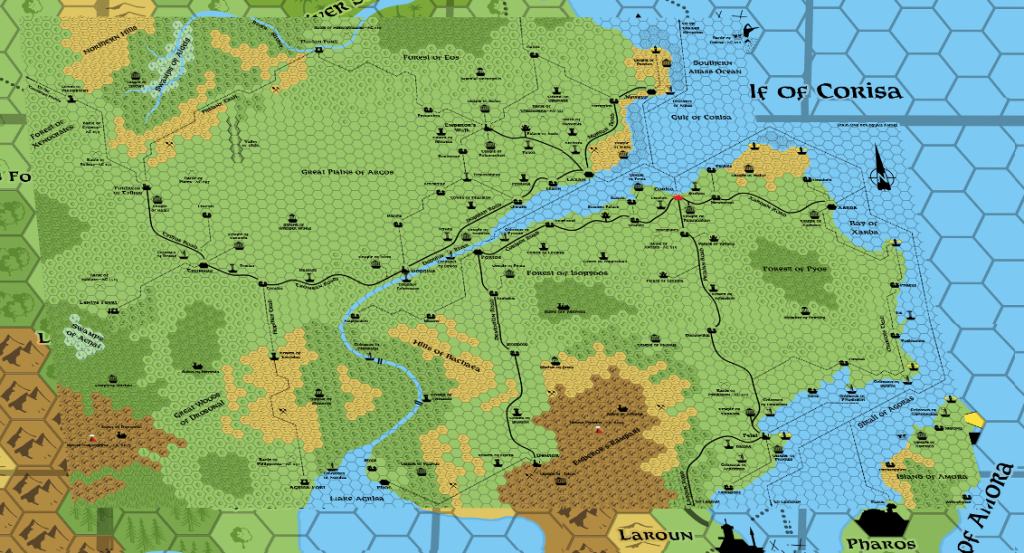 The Milenian Empire in equirectangular projection