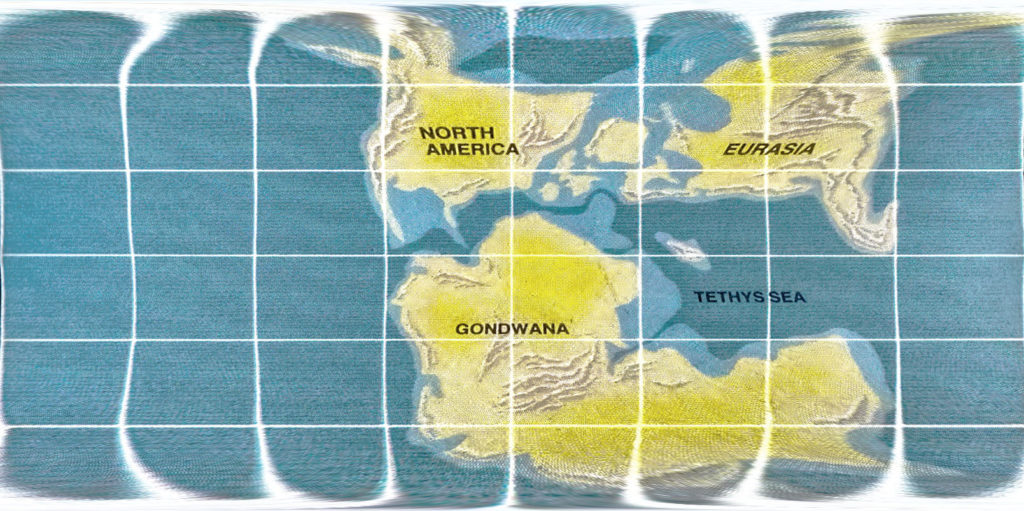 Jurassic Earth in Equirectangular Projection