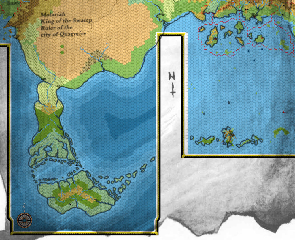 X6's parchment map overlaid on top of the combined maps so far