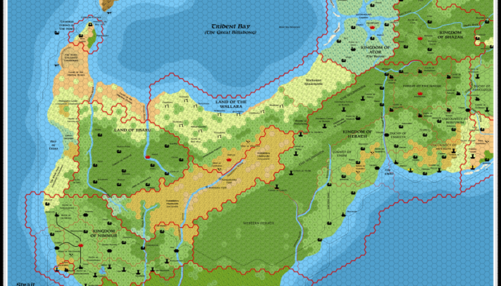 Savage Coast Trident Bay and Orc's Head Peninsula, Mystara