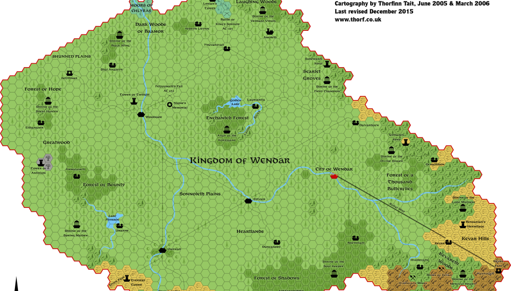 Wendar hex map