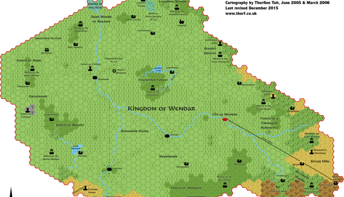 Wendar hex map